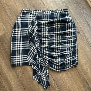 Zara plaid mini skirt